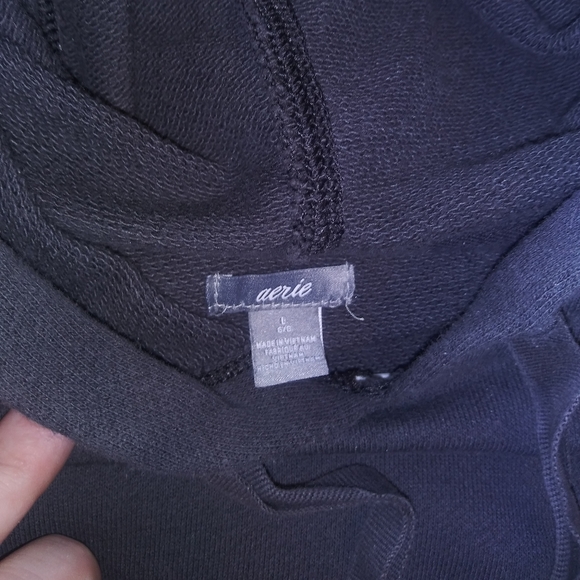 Oversized crop hooded sweatshirt from Aerie - Picture 2 of 4